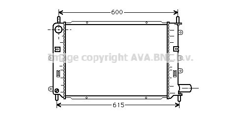 AVA QUALITY COOLING radiatorius, variklio aušinimas FDA2151